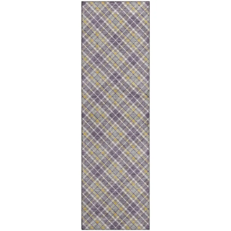 Luxury Washable Indoor/Outdoor Soft Essentials Plum 2\'3\" x 7\'6\" Runner Rug