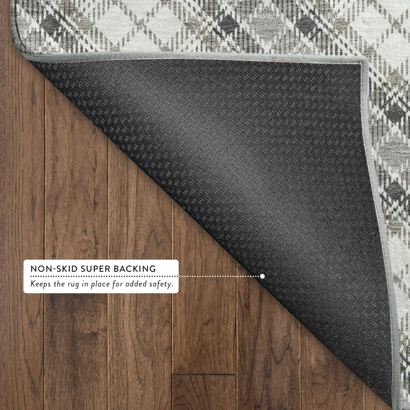 Luxury Washable Indoor/Outdoor Soft Essentials Putty 5\' x 7\'6\" Rug