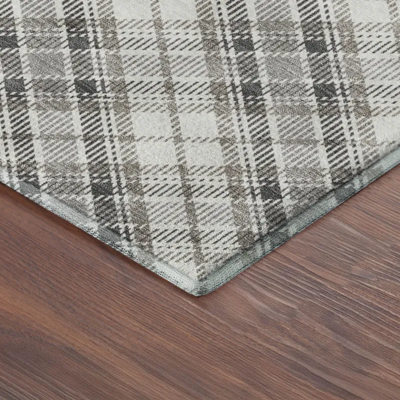 Luxury Washable Indoor/Outdoor Soft Essentials Putty 5\' x 7\'6\" Rug