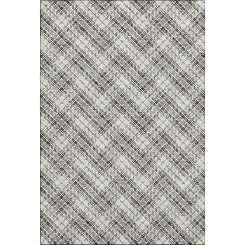 Luxury Washable Indoor/Outdoor Soft Essentials Putty 5\' x 7\'6\" Rug