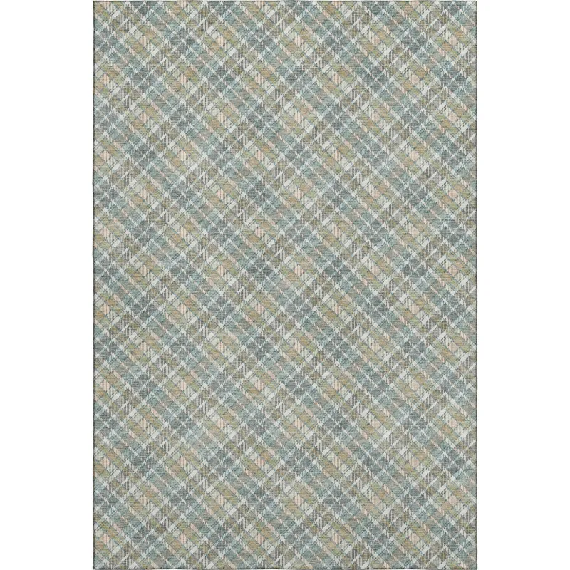 Luxury Washable Indoor/Outdoor Soft Essentials Seaside 5\' x 7\'6\" Rug