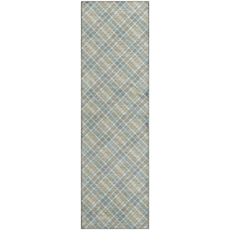 Luxury Washable Indoor/Outdoor Soft Essentials Seaside 2\'3\" x 7\'6\" Runner Rug