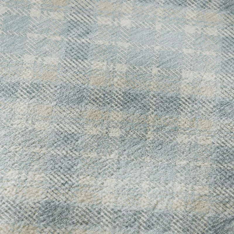 Luxury Washable Indoor/Outdoor Soft Essentials Sky 1\'8\" x 2\'6\" Rug
