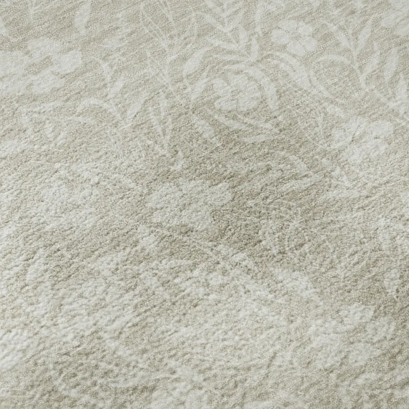 Luxury Washable Indoor/Outdoor Soft Essentials Beige 2\'6\" x 3\'10\" Rug