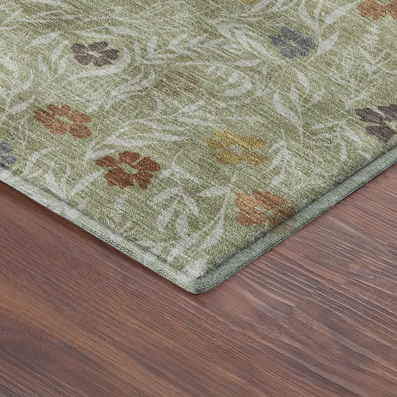 Luxury Washable Indoor/Outdoor Soft Essentials Cactus 9\' x 12\' Rug