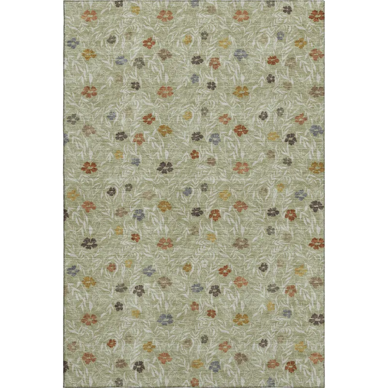 Luxury Washable Indoor/Outdoor Soft Essentials Cactus 9\' x 12\' Rug