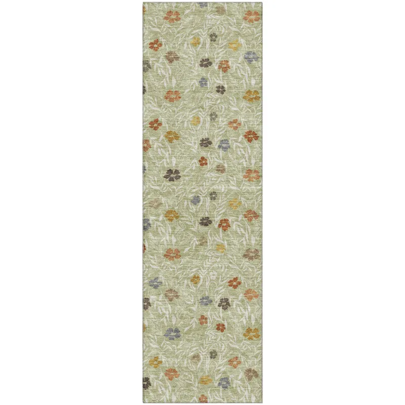 Luxury Washable Indoor/Outdoor Soft Essentials Cactus 2\'3\" x 7\'6\" Runner Rug