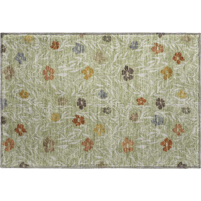 Luxury Washable Indoor/Outdoor Soft Essentials Cactus 1\'8\" x 2\'6\" Rug