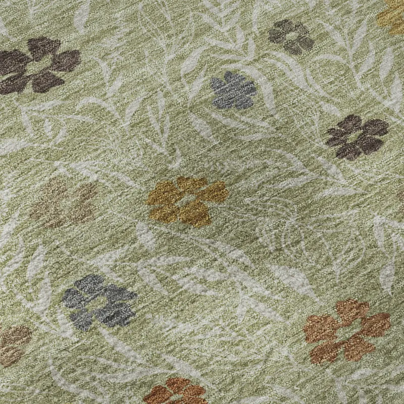 Luxury Washable Indoor/Outdoor Soft Essentials Cactus 9\' x 12\' Rug