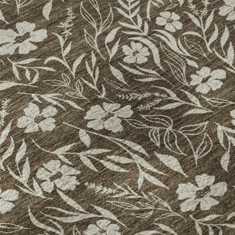 Luxury Washable Indoor/Outdoor Soft Essentials Chocolate 3\' x 5\' Rug