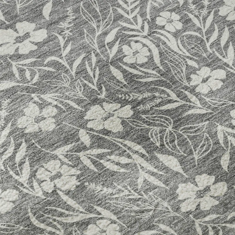 Luxury Washable Indoor/Outdoor Soft Essentials Gray 8\' x 10\' Rug