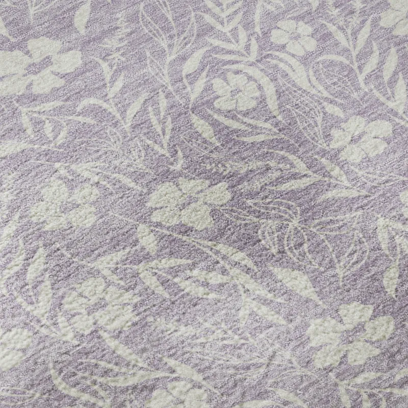 Luxury Washable Indoor/Outdoor Soft Essentials Lavender 9\' x 12\' Rug