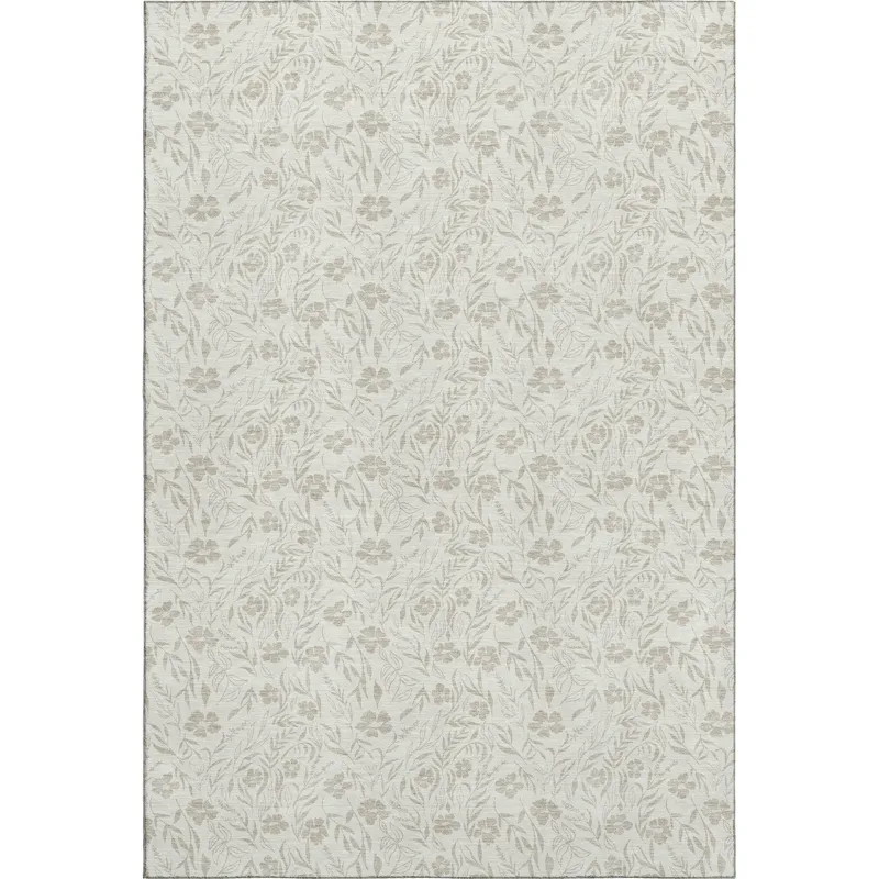 Luxury Washable Indoor/Outdoor Soft Essentials Linen 9\' x 12\' Rug