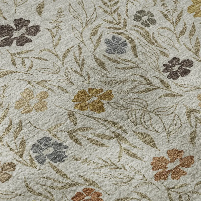 Luxury Washable Indoor/Outdoor Soft Essentials Pearl 8\' x 10\' Rug