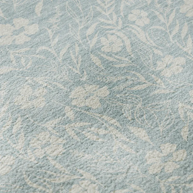 Luxury Washable Indoor/Outdoor Soft Essentials Sky 2\'3\" x 7\'6\" Runner Rug