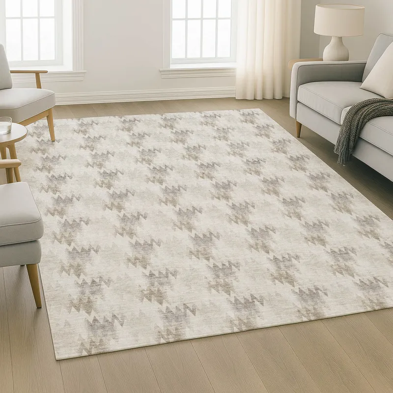 Luxury Washable Soft Essentials Beige 10\' x 14\' Rug