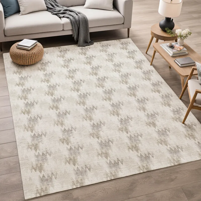 Luxury Washable Soft Essentials Beige 10\' x 14\' Rug