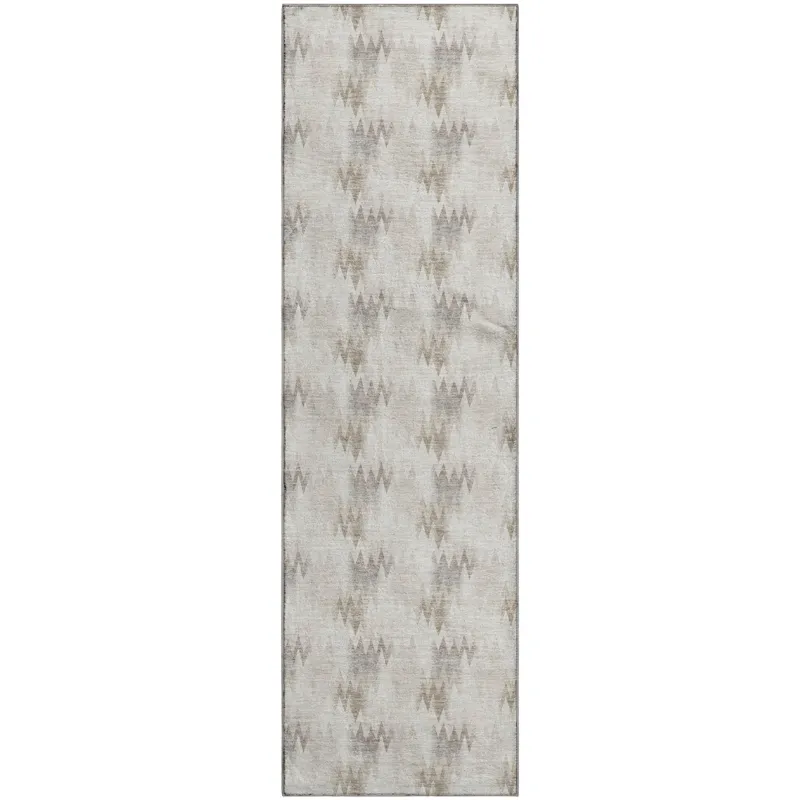 Luxury Washable Soft Essentials Beige 2\'3\" x 7\'6\" Runner Rug