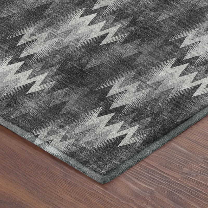 Luxury Washable Soft Essentials Black 10\' x 14\' Rug