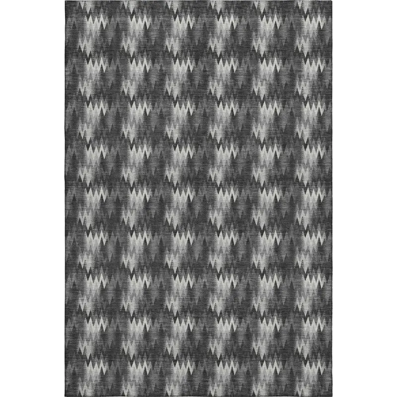 Luxury Washable Soft Essentials Black 10\' x 14\' Rug