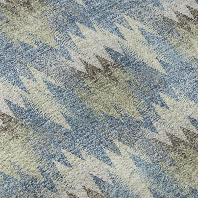 Luxury Washable Soft Essentials Blue 10\' x 14\' Rug