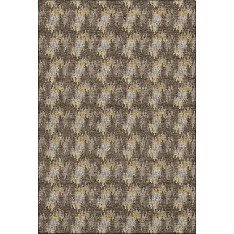 Luxury Washable Soft Essentials Chocolate 8\' x 10\' Rug