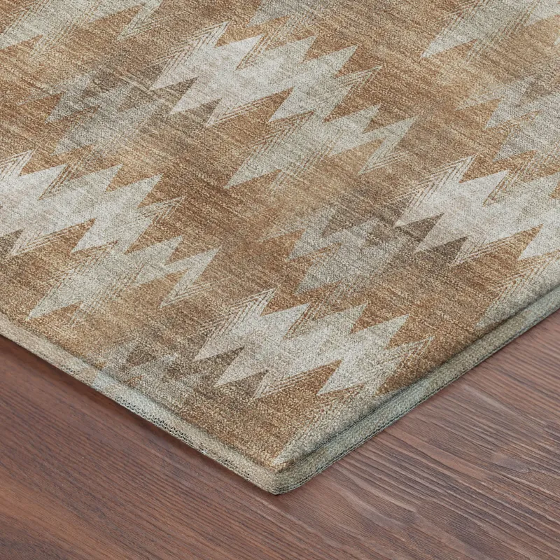 Luxury Washable Soft Essentials Copper 2\'6\" x 3\'10\" Rug