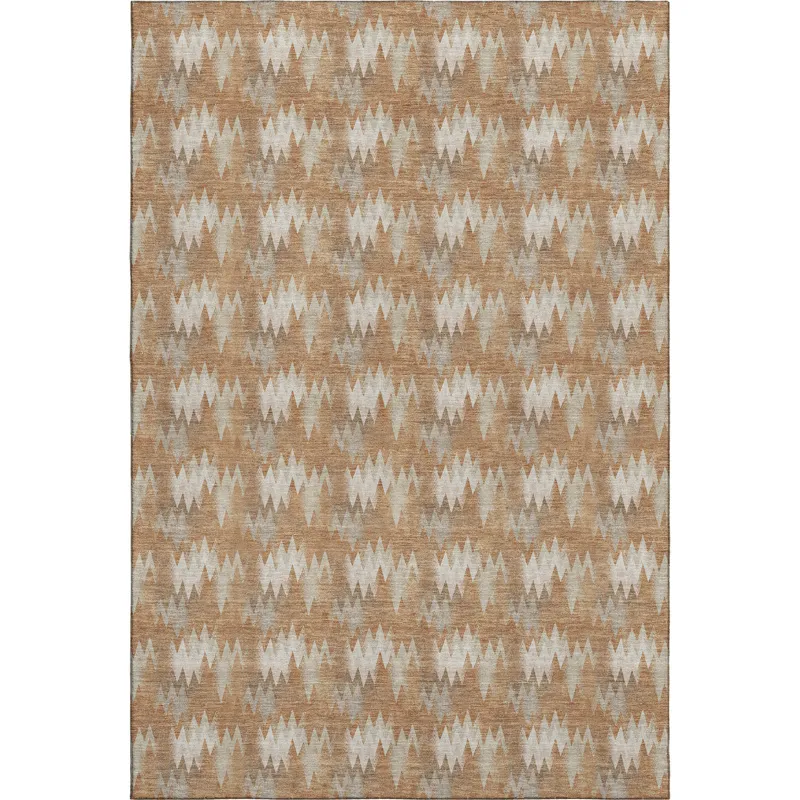 Luxury Washable Soft Essentials Copper 2\'6\" x 3\'10\" Rug