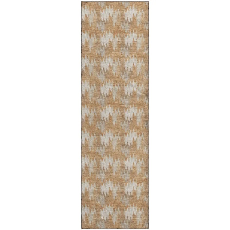 Luxury Washable Soft Essentials Copper 2\'3\" x 7\'6\" Runner Rug
