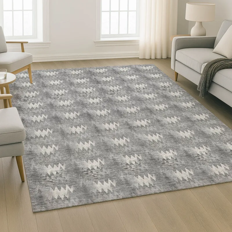 Luxury Washable Soft Essentials Gray 9\' x 12\' Rug