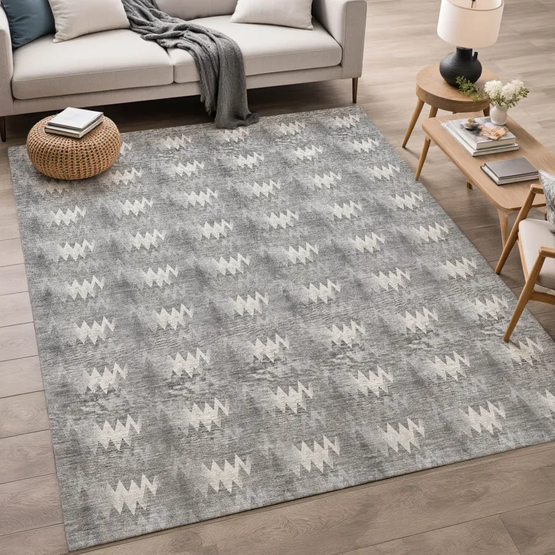 Luxury Washable Soft Essentials Gray 9\' x 12\' Rug