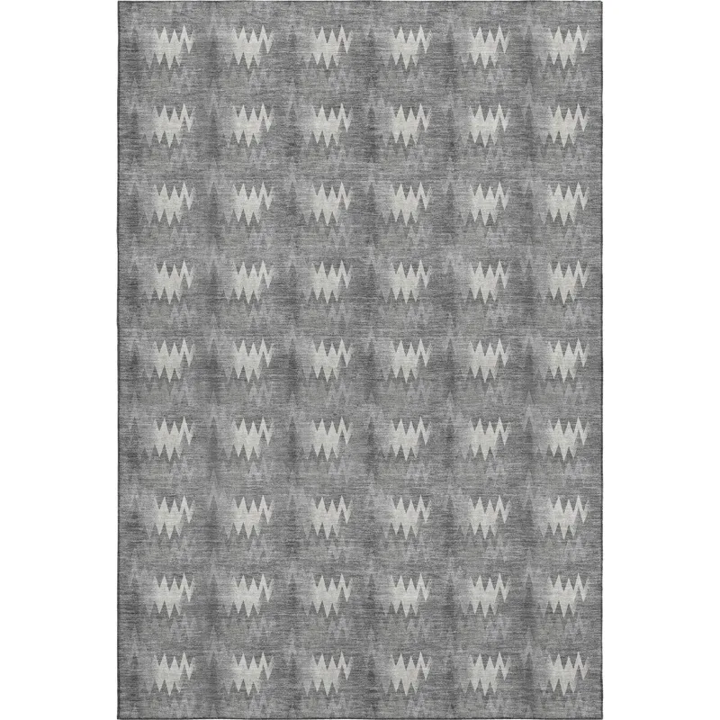 Luxury Washable Soft Essentials Gray 9\' x 12\' Rug