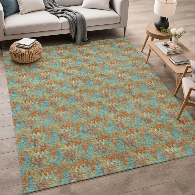 Luxury Washable Soft Essentials Jewel 10\' x 14\' Rug