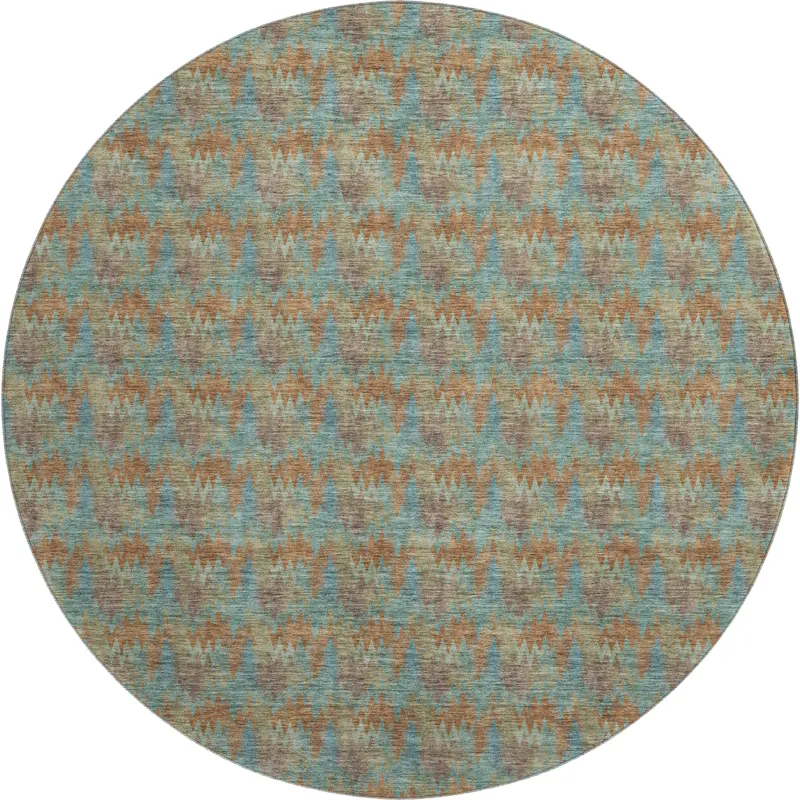 Luxury Washable Soft Essentials Jewel 8\' x 8\' Round Rug