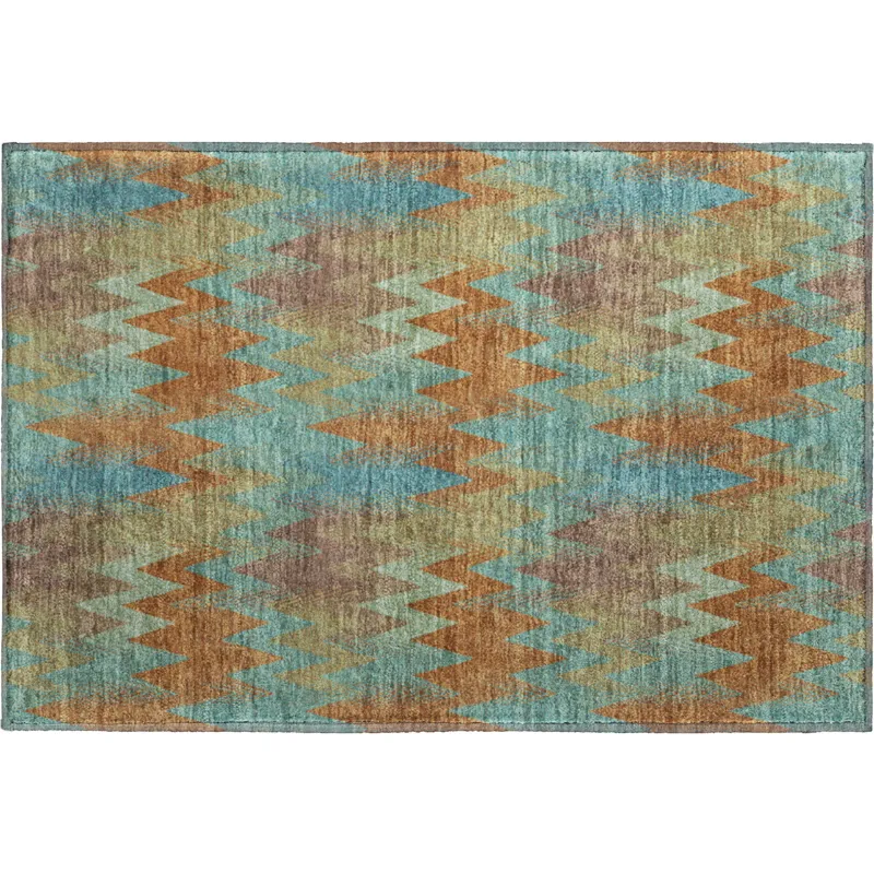 Luxury Washable Soft Essentials Jewel 1\'8\" x 2\'6\" Rug