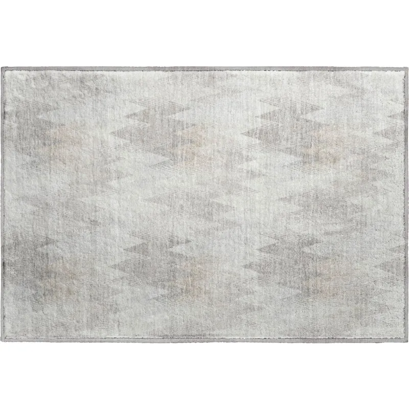 Luxury Washable Soft Essentials Linen 1\'8\" x 2\'6\" Rug