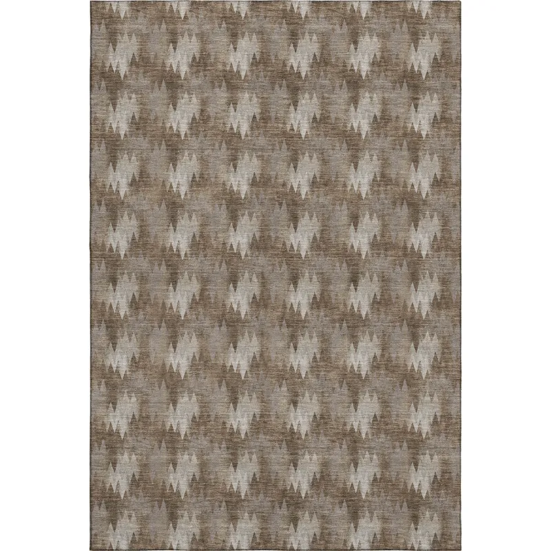 Luxury Washable Soft Essentials Mocha 9\' x 12\' Rug