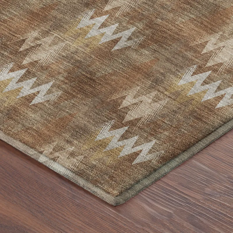 Luxury Washable Soft Essentials Paprika 3\' x 5\' Rug