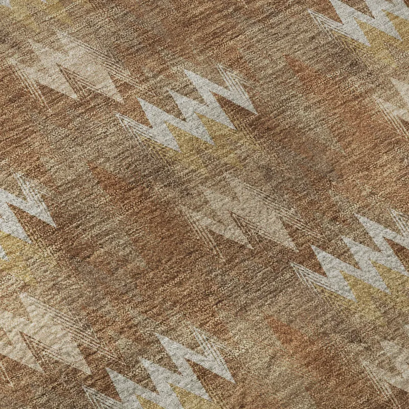 Luxury Washable Soft Essentials Paprika 3\' x 5\' Rug