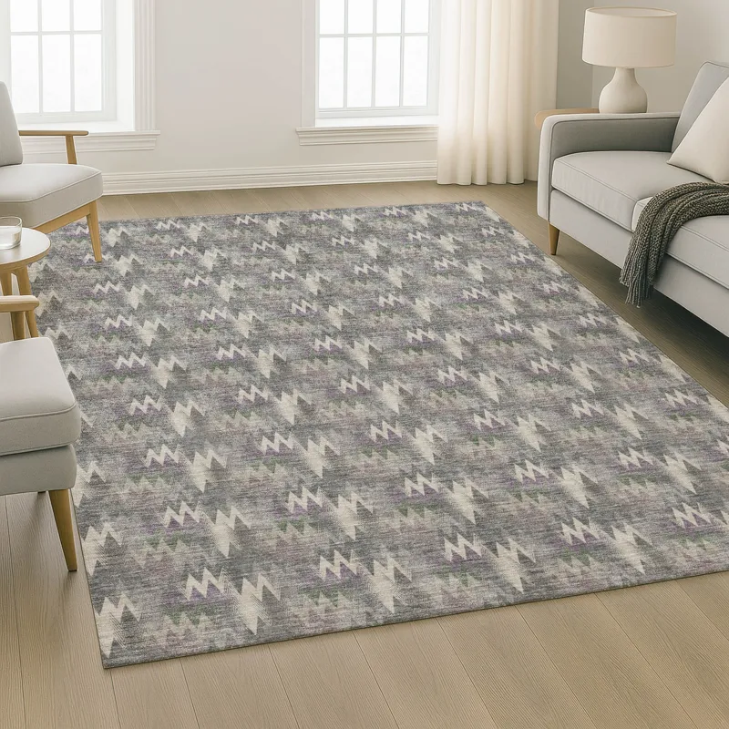 Luxury Washable Soft Essentials Pewter 10\' x 14\' Rug