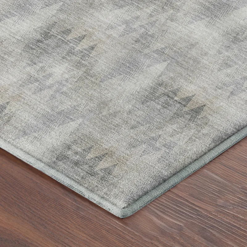 Luxury Washable Soft Essentials Silver 9\' x 12\' Rug