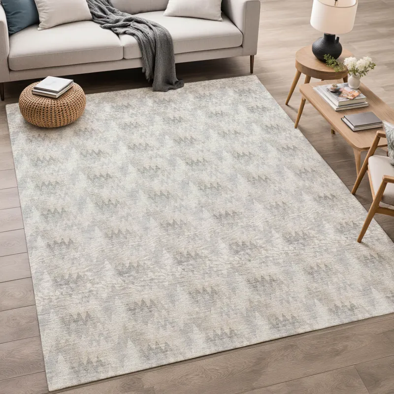 Luxury Washable Soft Essentials Silver 9\' x 12\' Rug