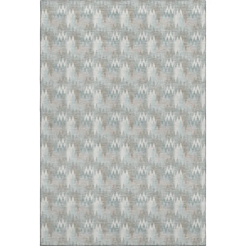 Luxury Washable Soft Essentials Sky 5\' x 7\'6\" Rug