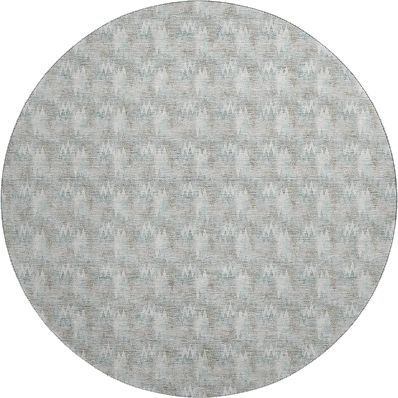 Luxury Washable Soft Essentials Sky 8\' x 8\' Round Rug