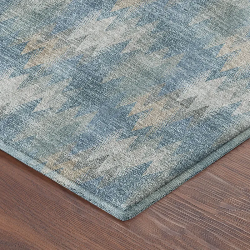 Luxury Washable Soft Essentials Teal 2\'3\" x 7\'6\" Runner Rug
