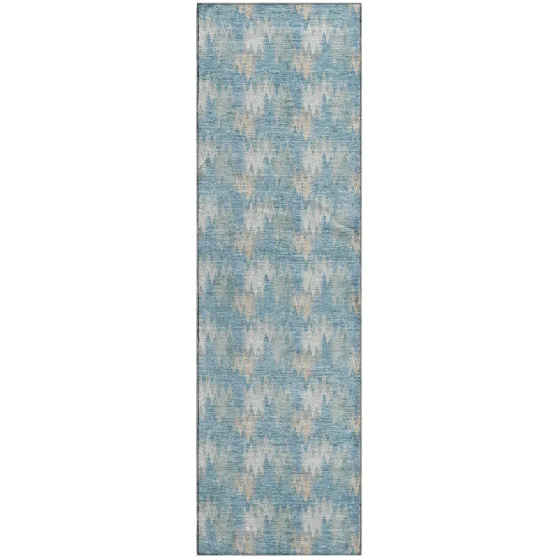 Luxury Washable Soft Essentials Teal 2\'3\" x 7\'6\" Runner Rug