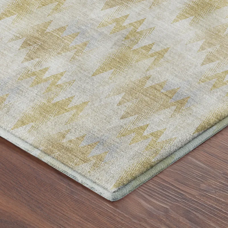 Luxury Washable Soft Essentials Wheat 8\' x 8\' Round Rug
