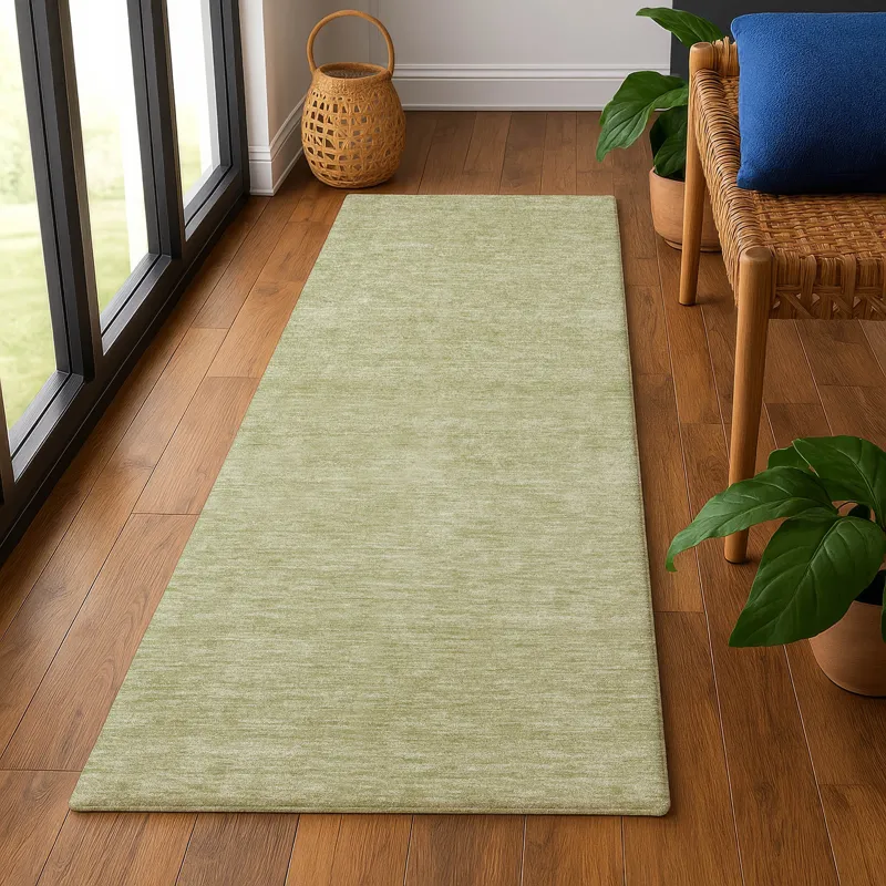 Luxury Washable Soft Essentials Aloe 2\'3\" x 7\'6\" Runner Rug