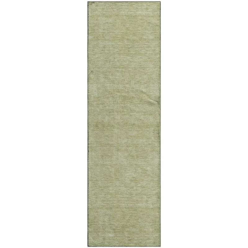 Luxury Washable Soft Essentials Aloe 2\'3\" x 7\'6\" Runner Rug