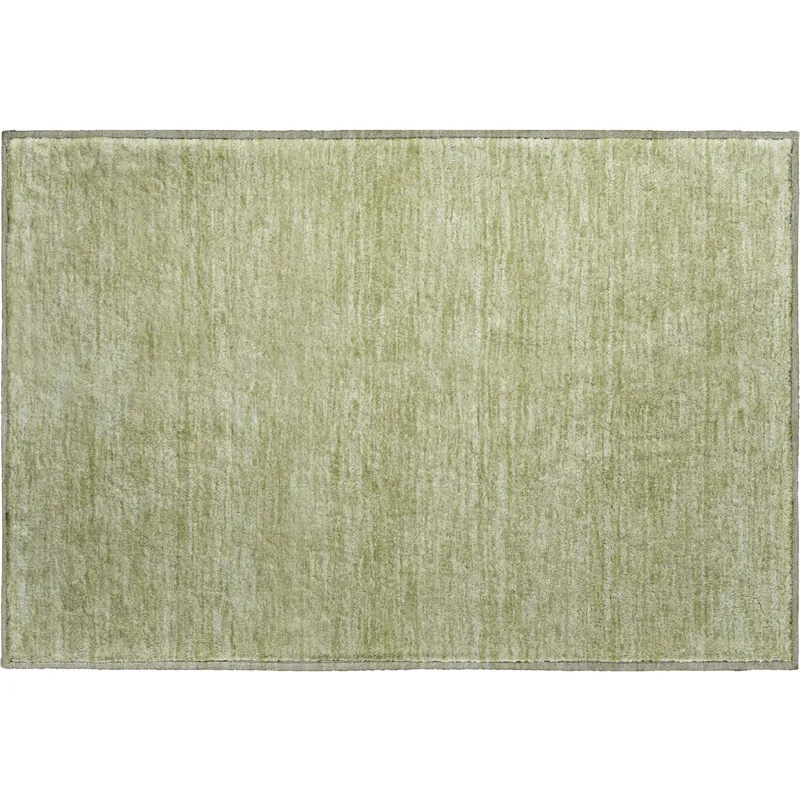 Luxury Washable Soft Essentials Aloe 1\'8\" x 2\'6\" Rug